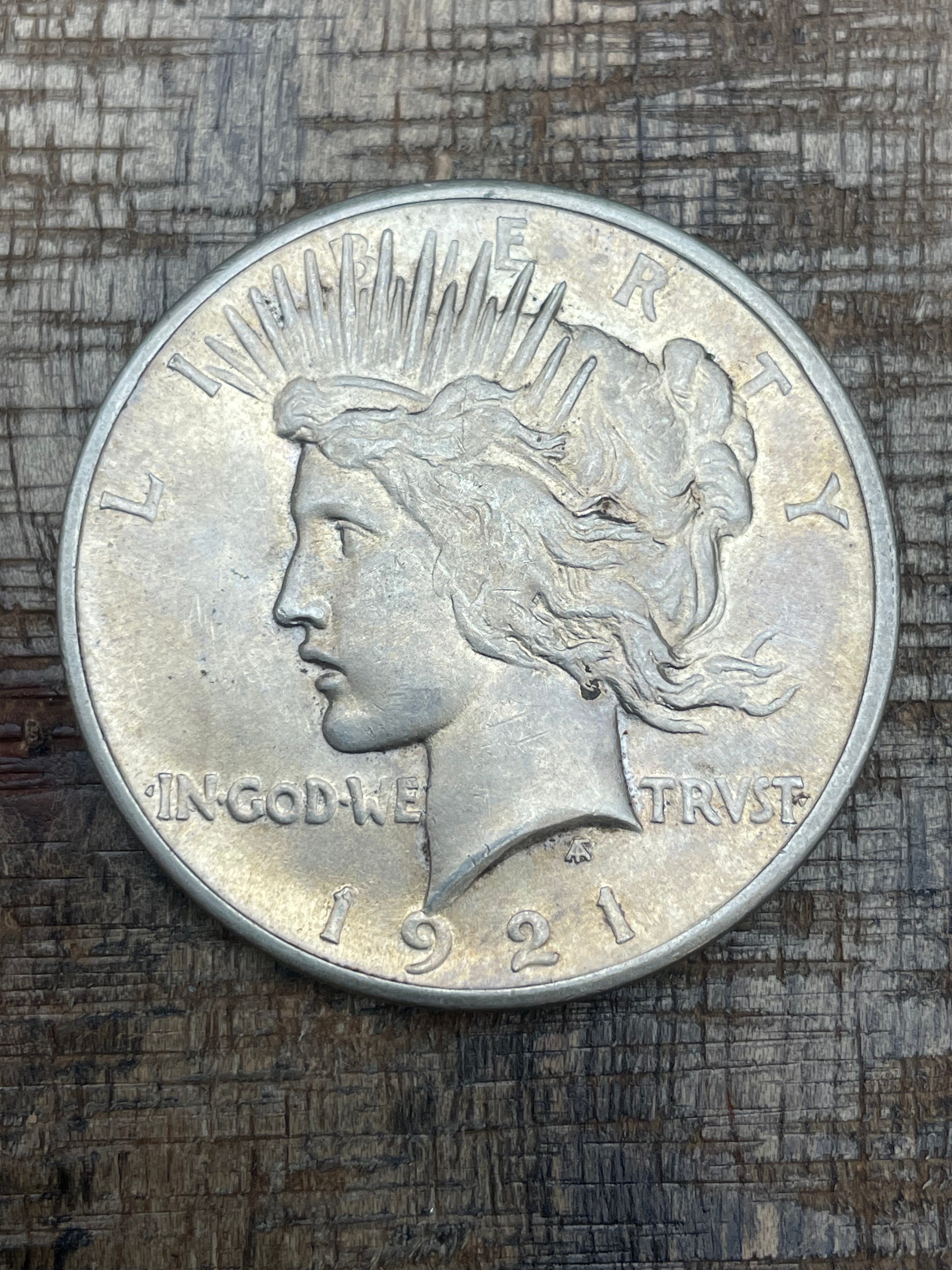 1921 US $1 Silver Peace Dollar Key Date