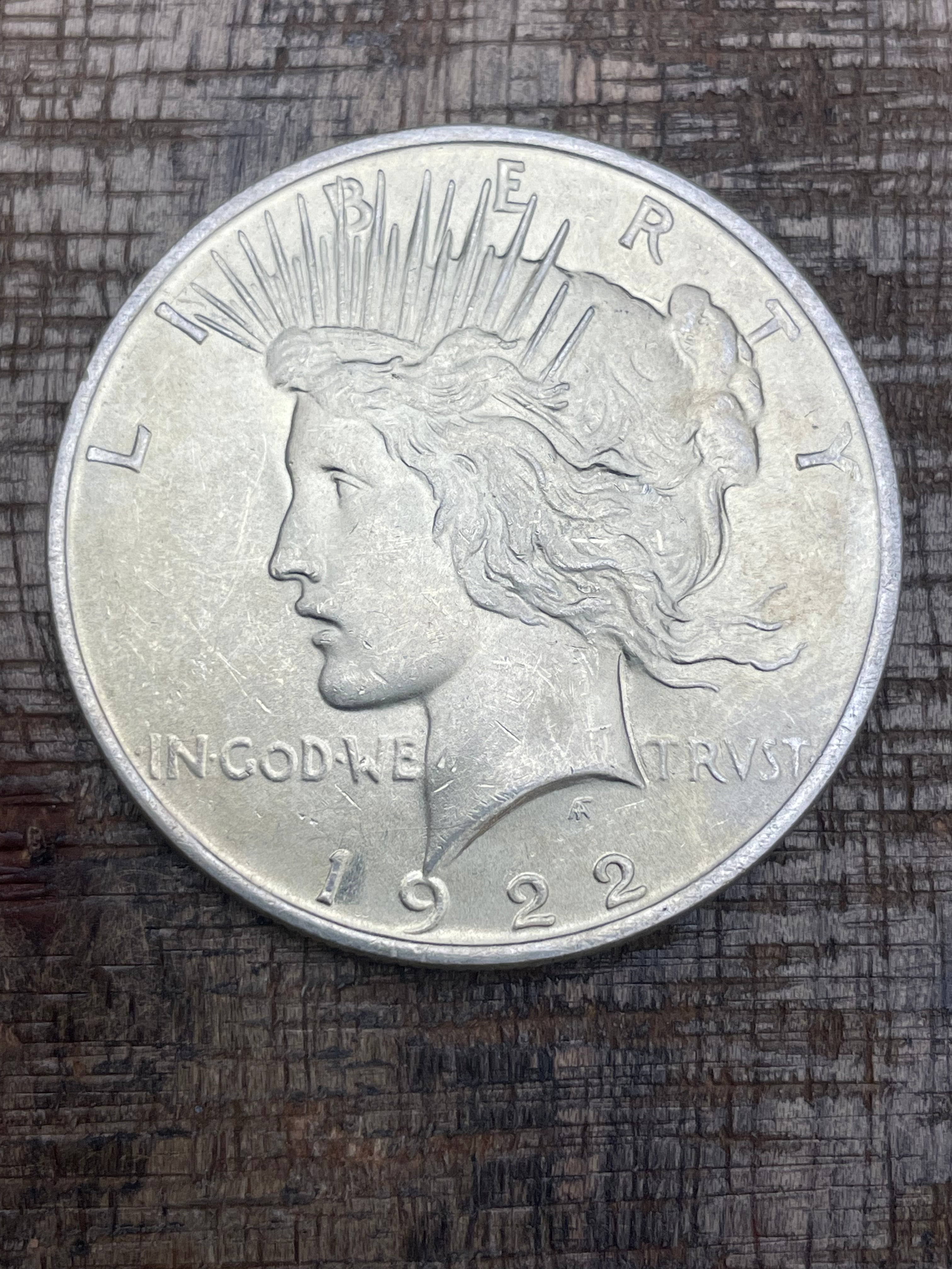 1922 $1 US Silver Peace Dollar