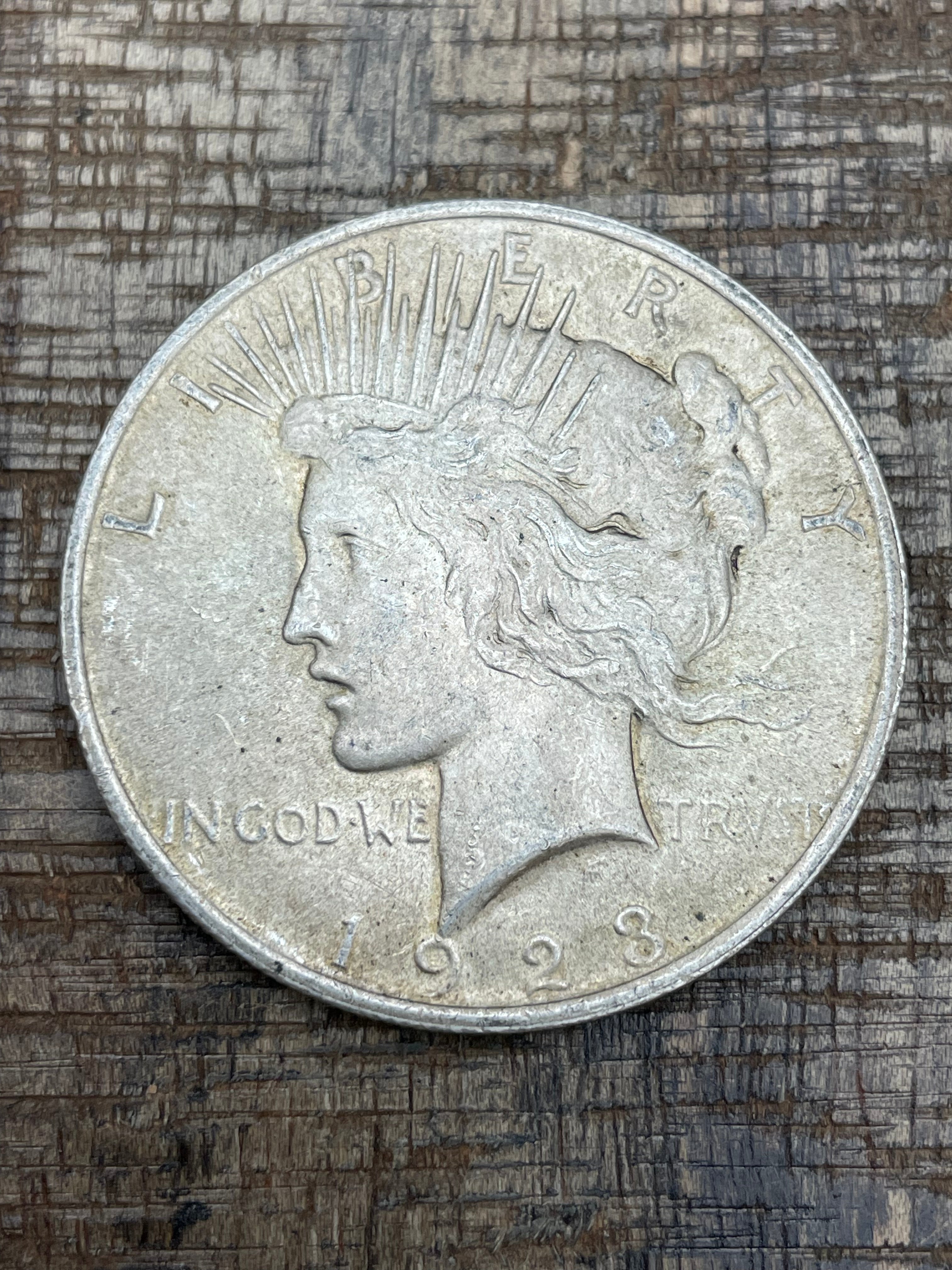 1923 $1 US Silver Peace Dollar