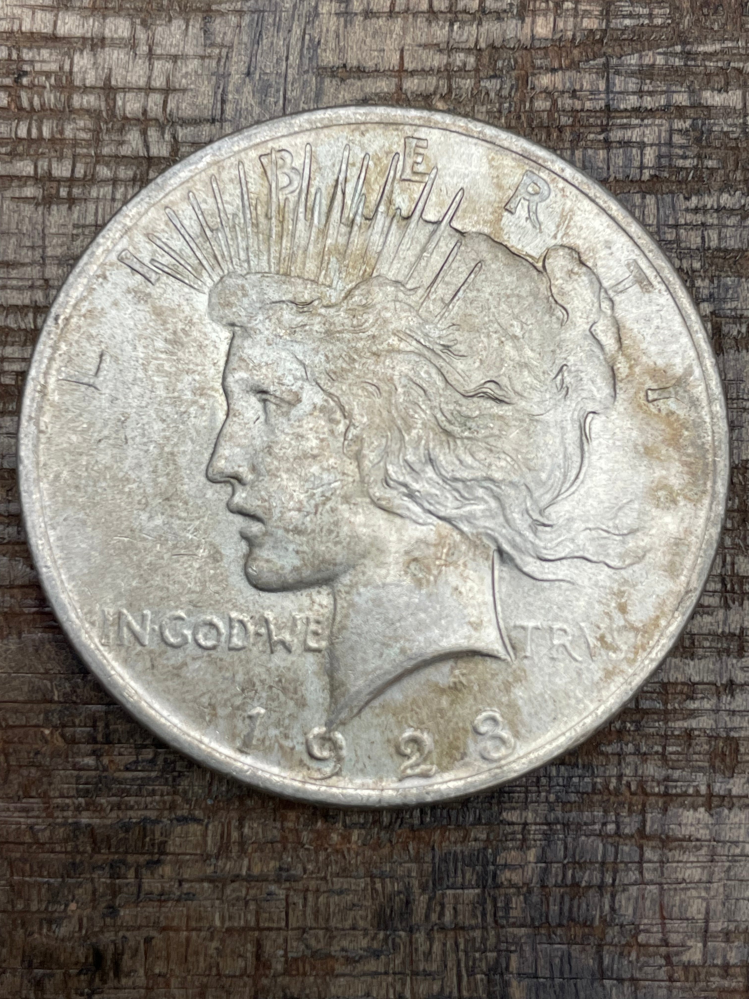 1923 $1 US Silver Peace Dollar