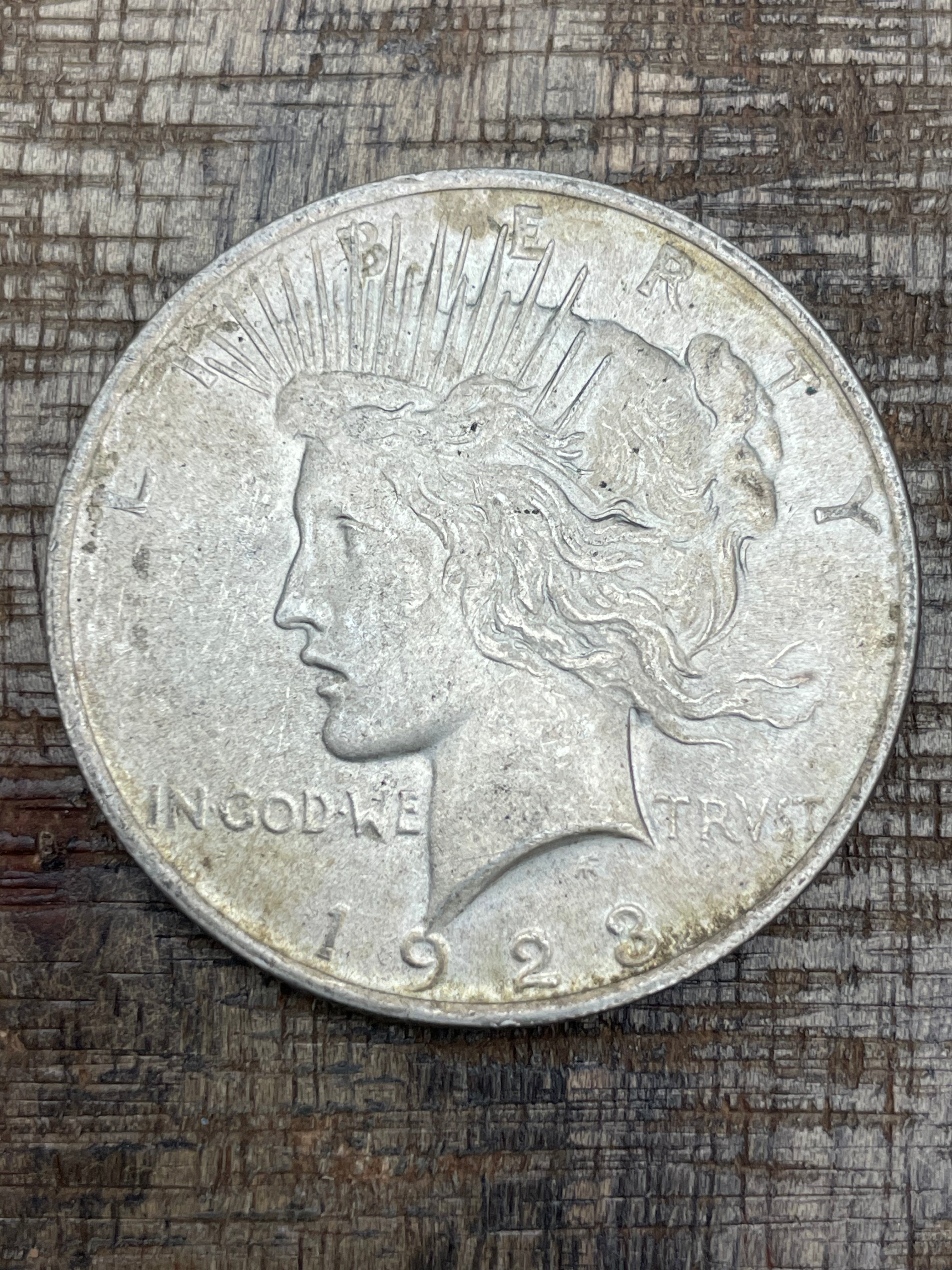 1923 $1 US Silver Peace Dollar