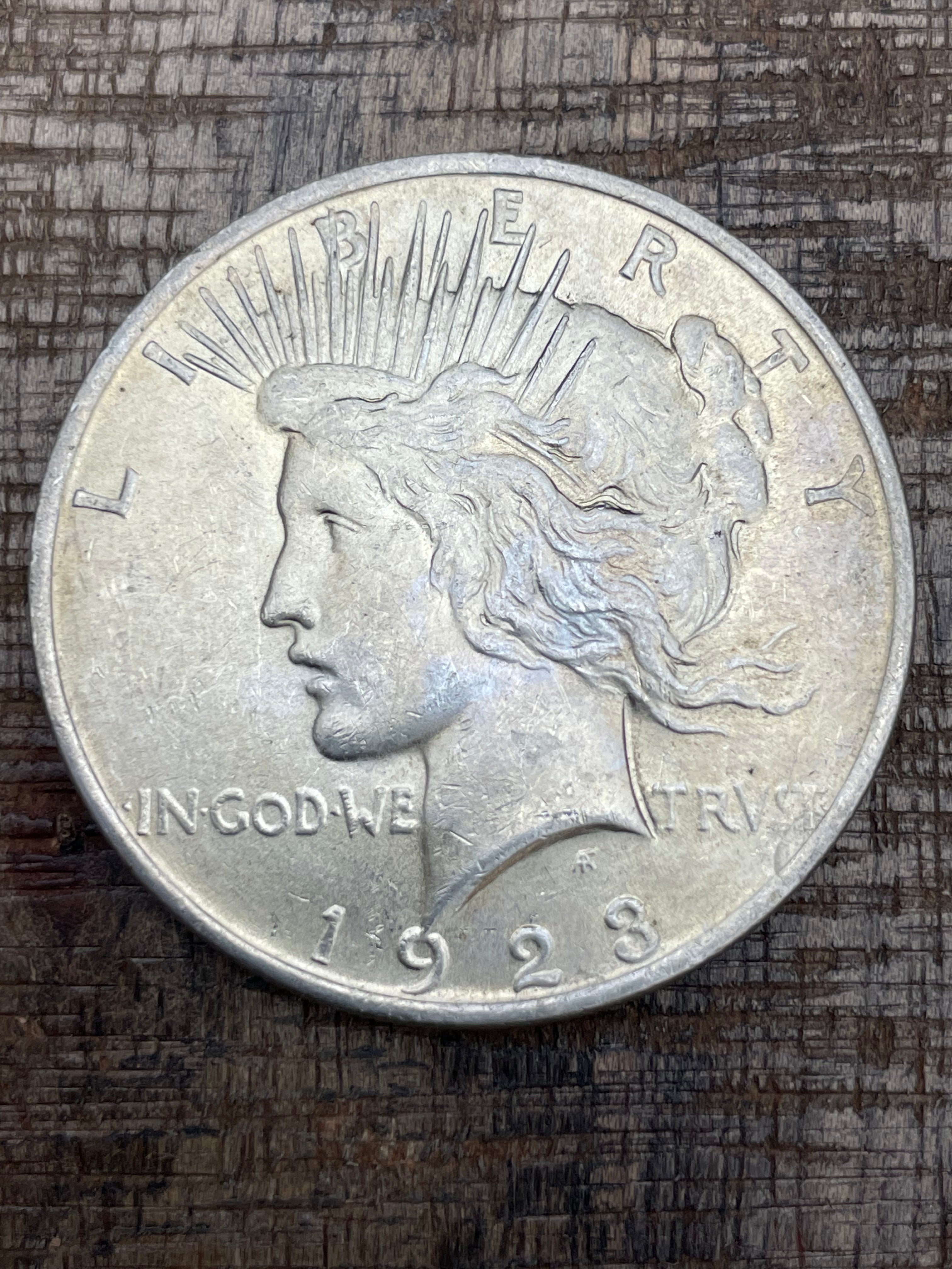 1923 $1 US Silver Peace Dollar