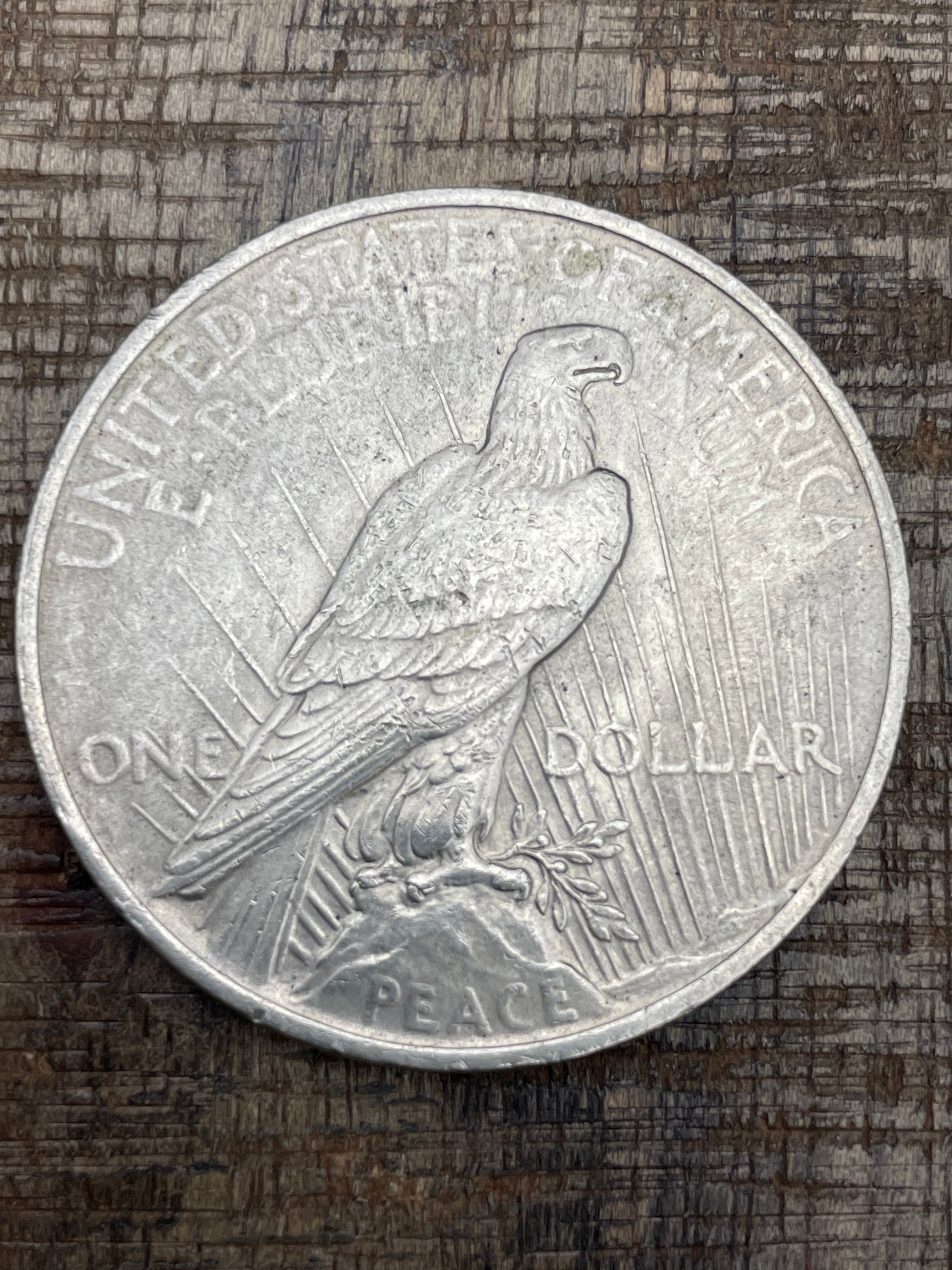 1923 $1 US Silver Peace Dollar