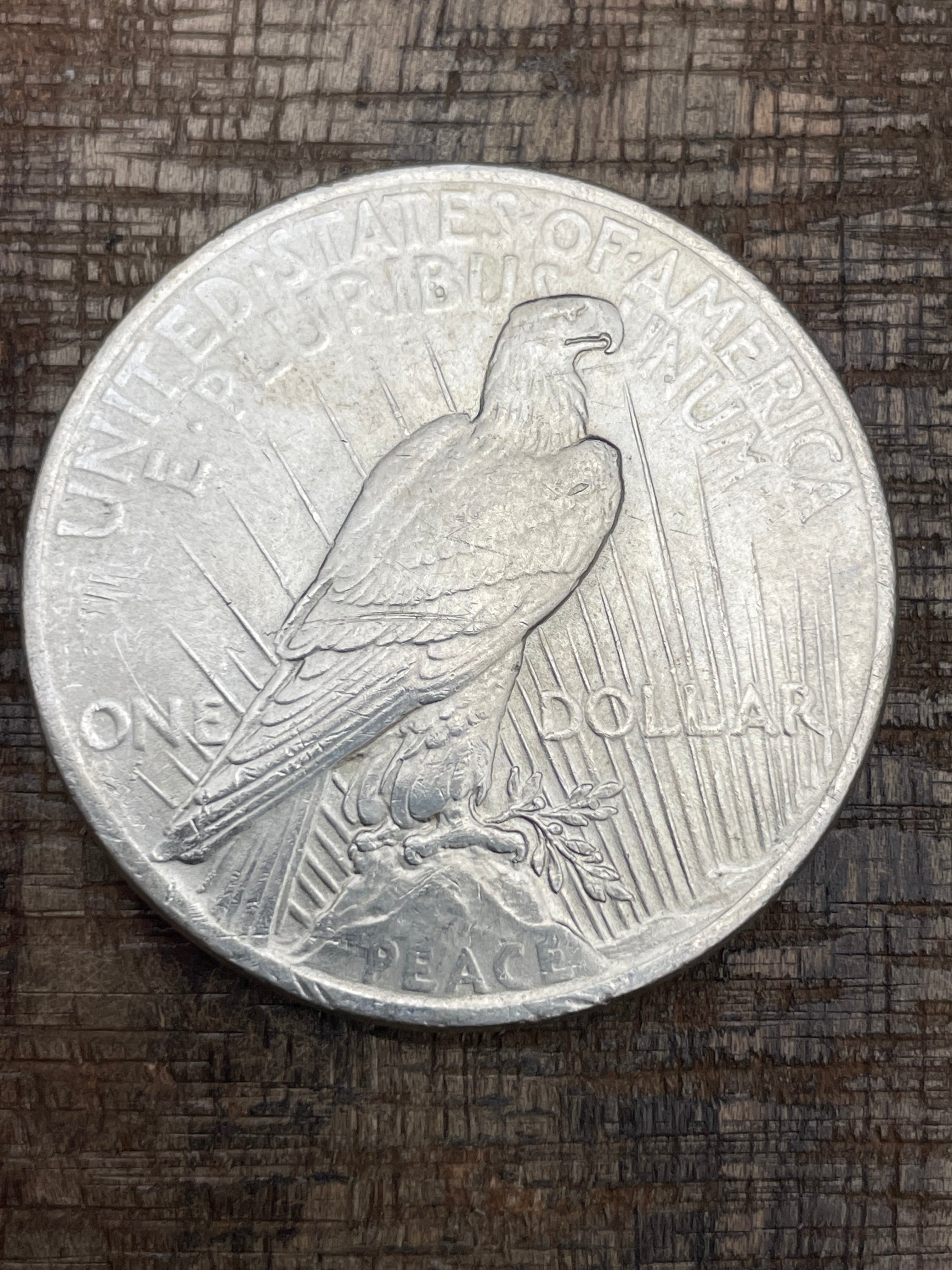 1923 $1 US Silver Peace Dollar