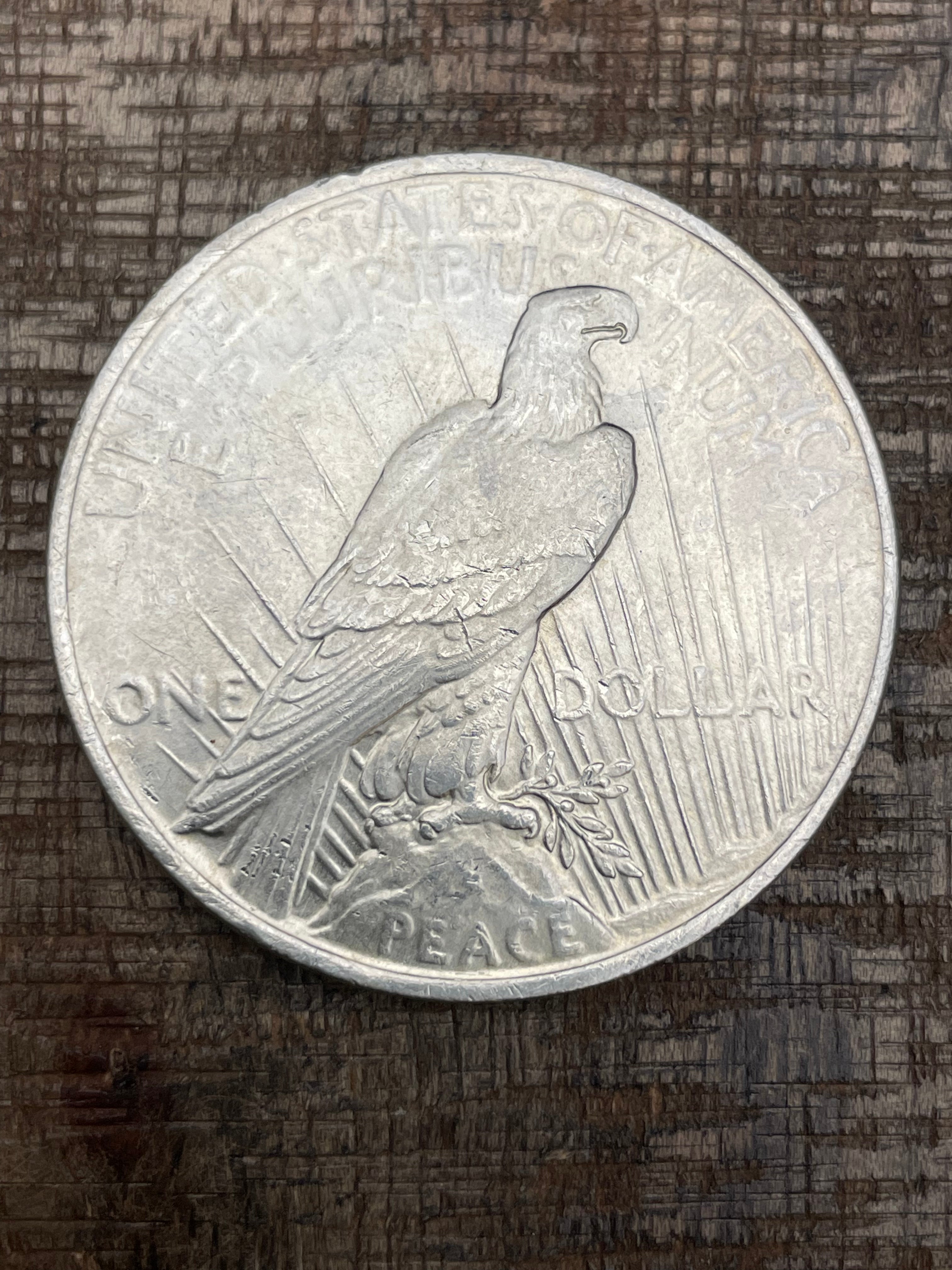 1923 $1 US Silver Peace Dollar