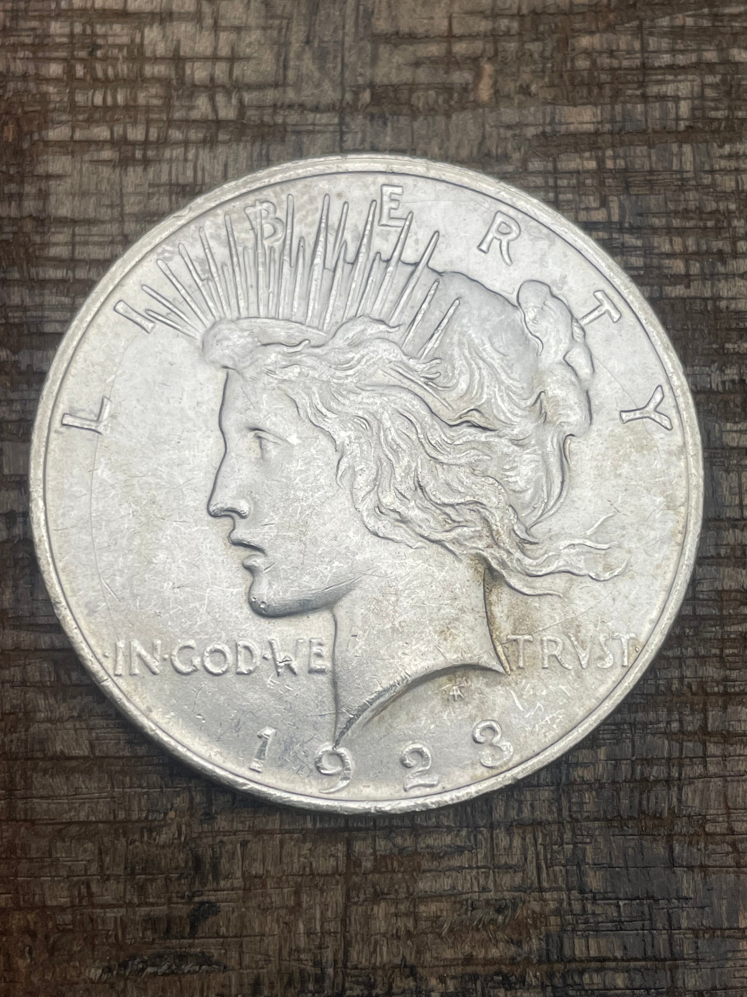 1923-D $1 US Silver Peace Dollar