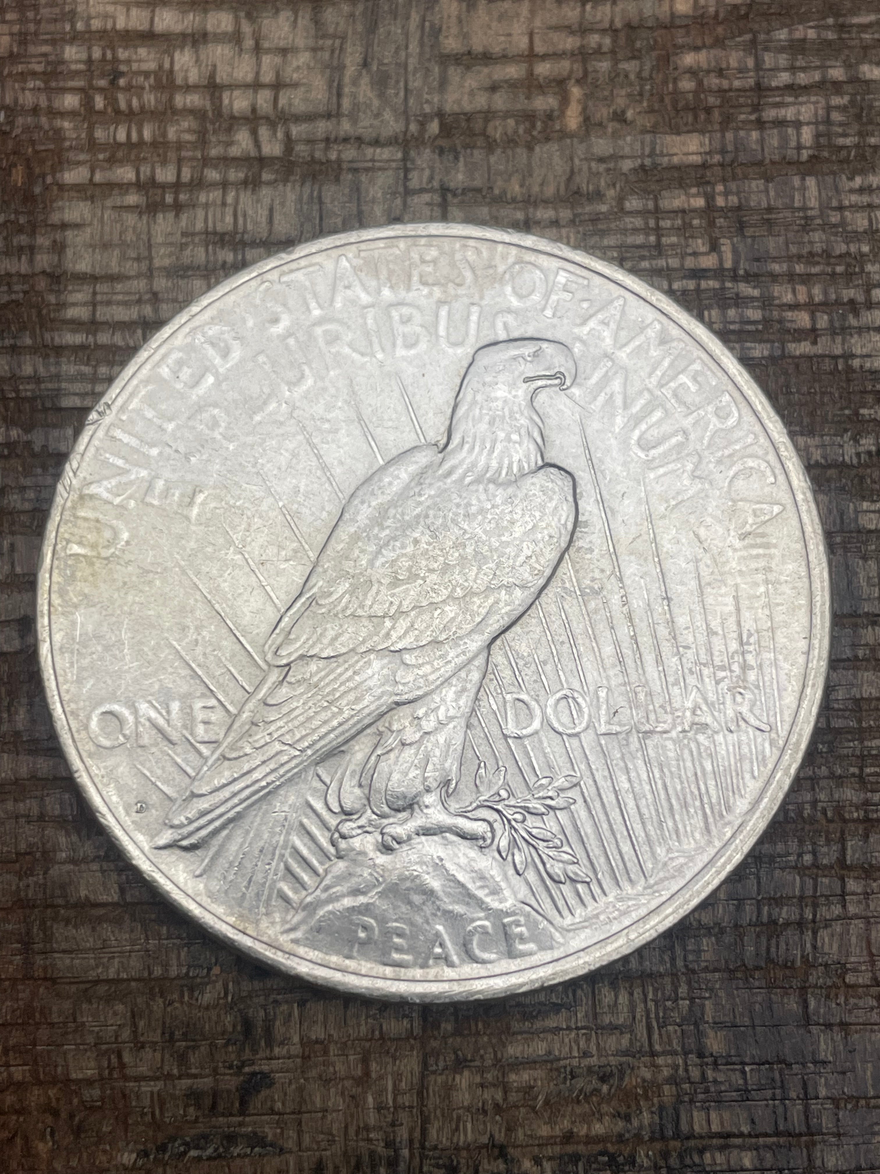 1923-D $1 US Silver Peace Dollar