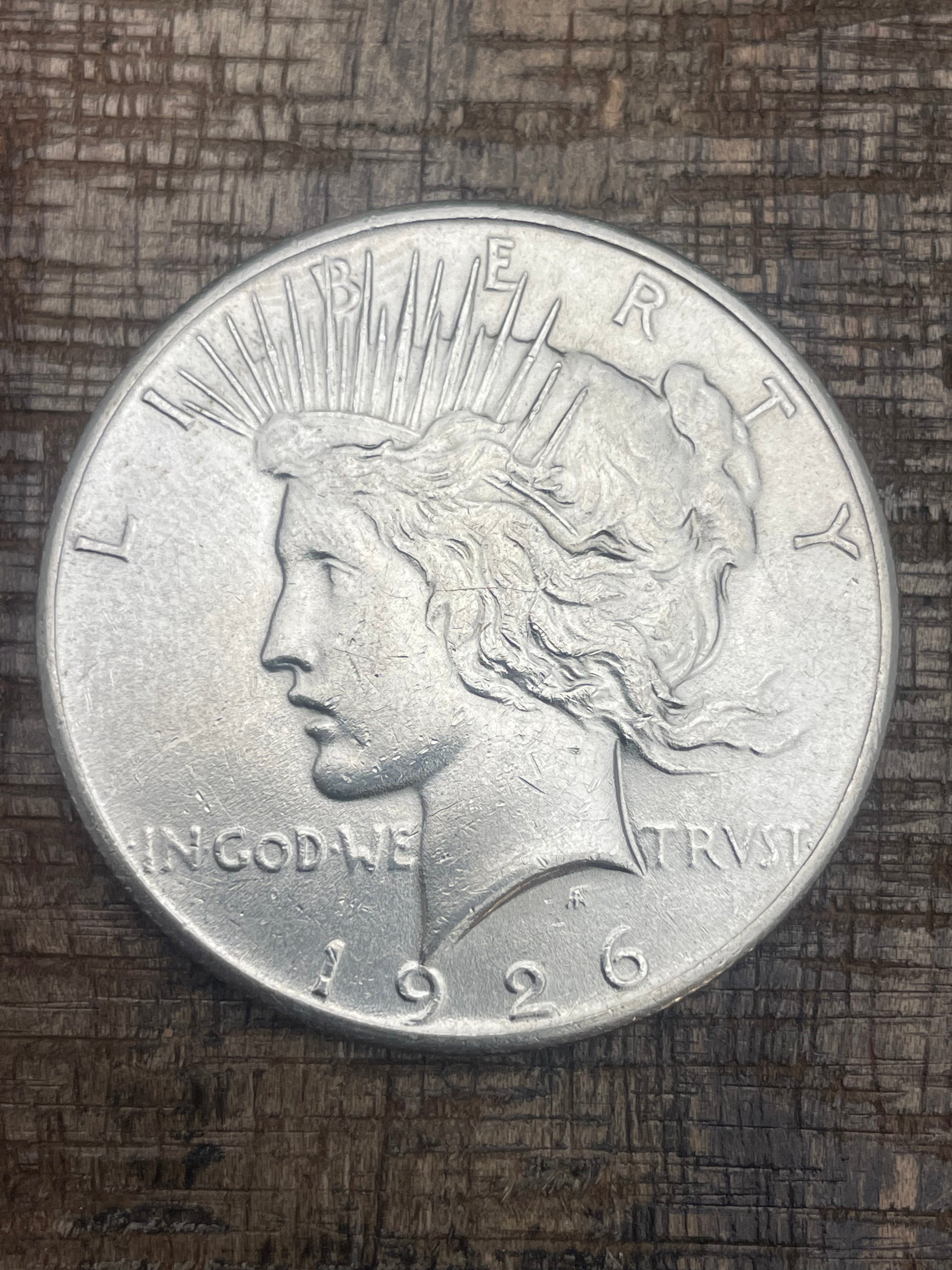 1926 $1 US Silver Peace Dollar