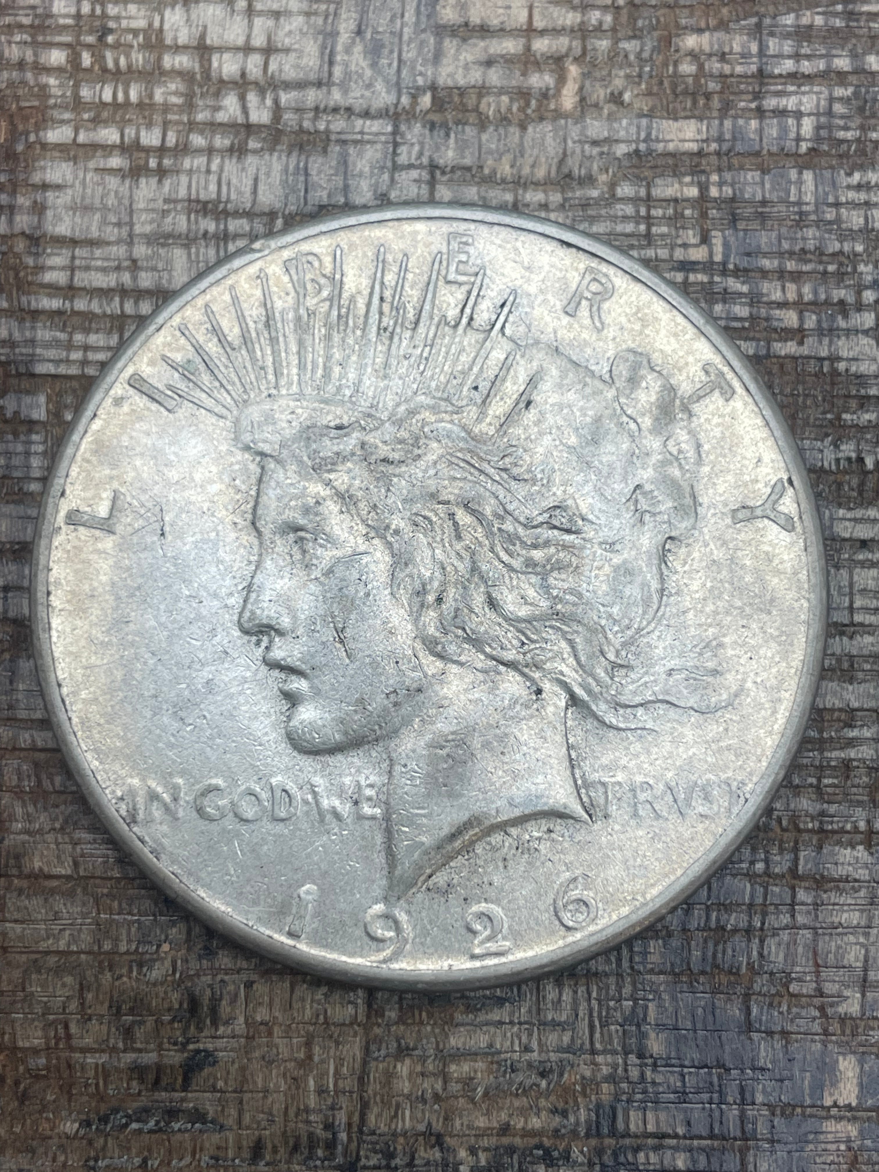 1926 $1 US Silver Peace Dollar