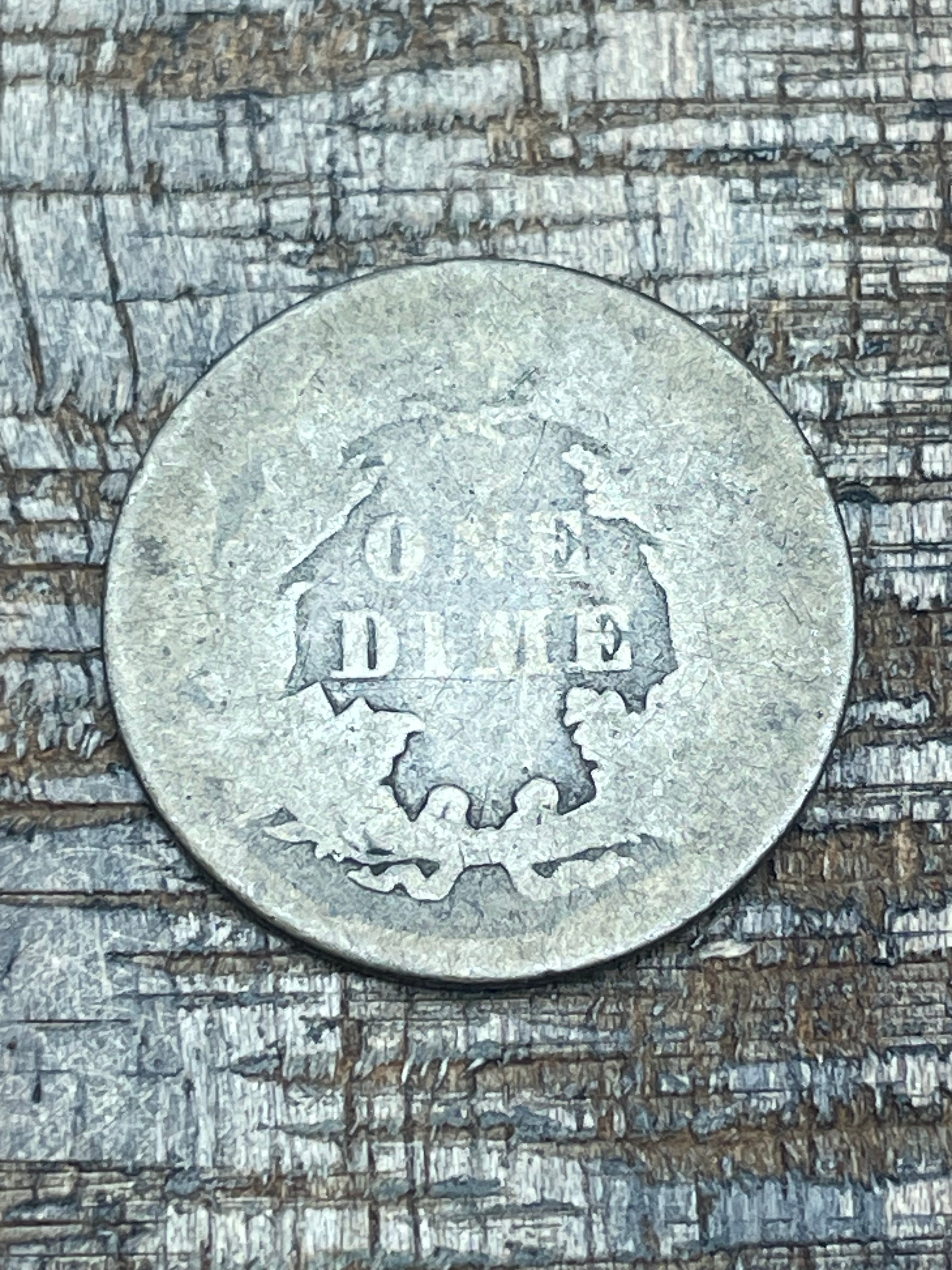 1875 10C US Seated Liberty Dime