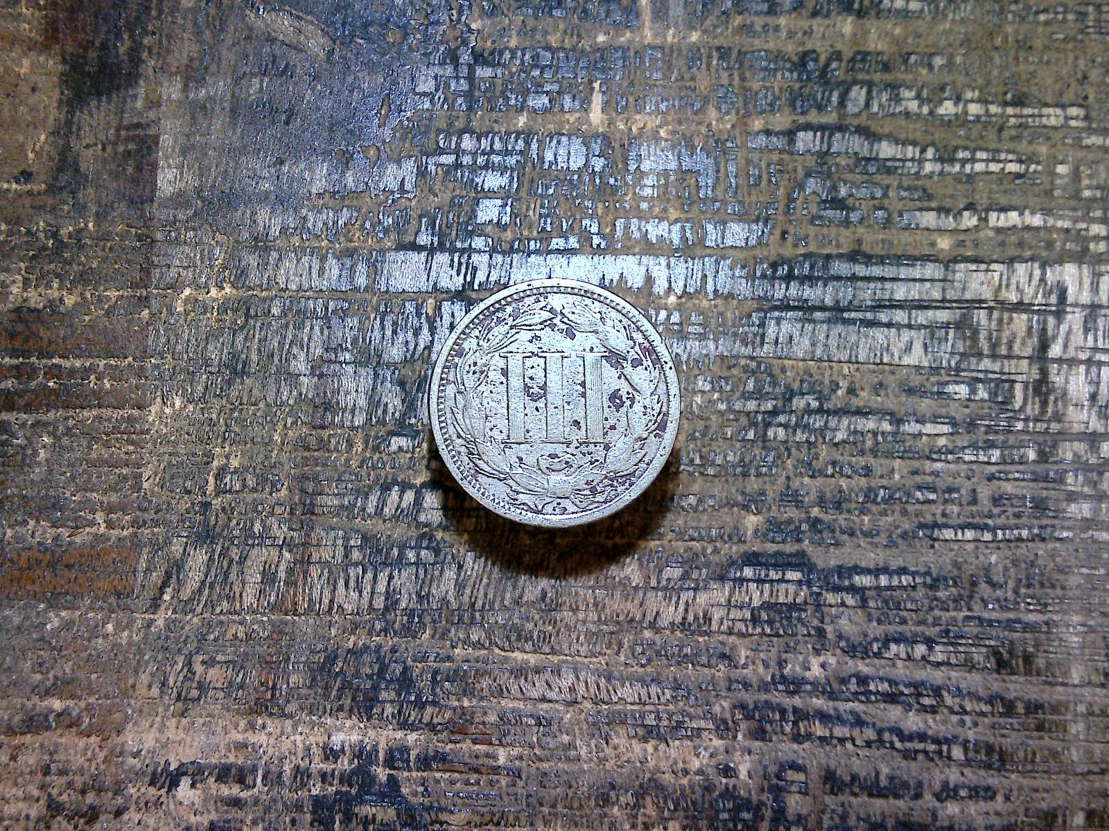 1865 3CN US Three Cent ~ Nickel