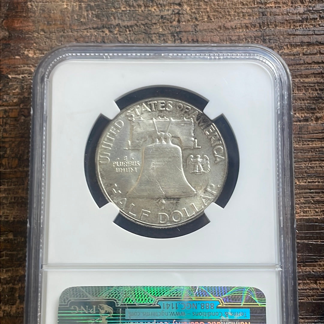 1951 50c Franklin Half Dollar NGC MS66