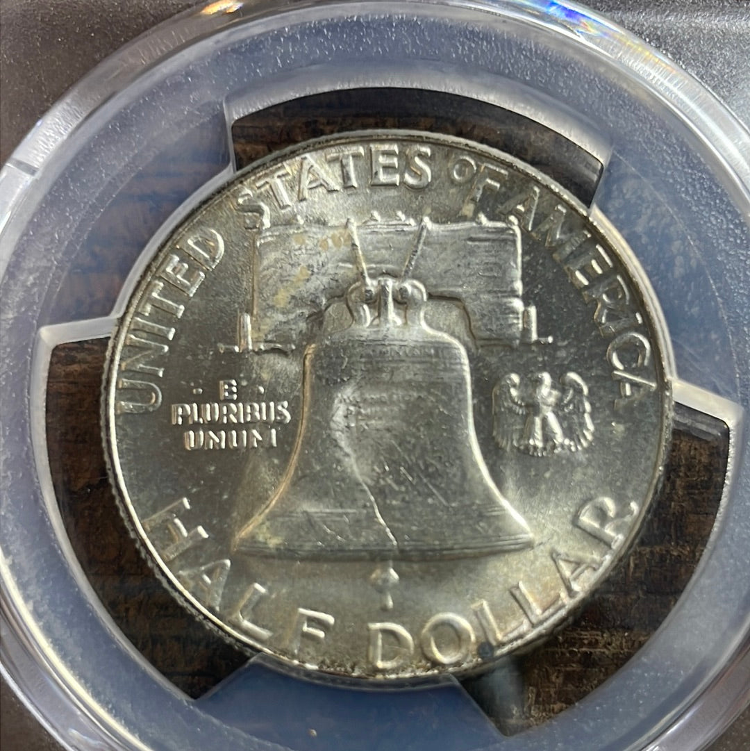 1955 50c Franklin Half Dollar PCGS MS65.