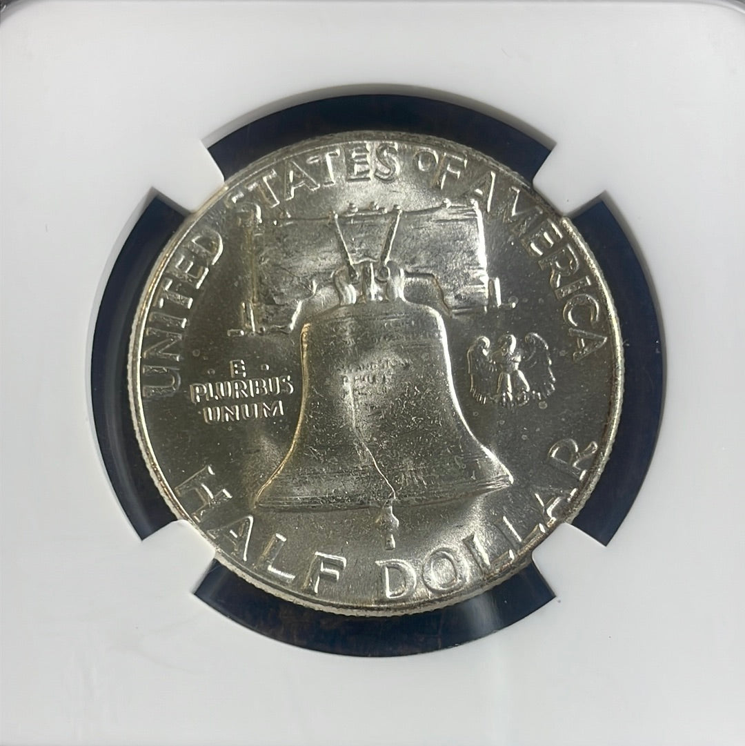 1958 50c Franklin Half Dollar NGC MS64