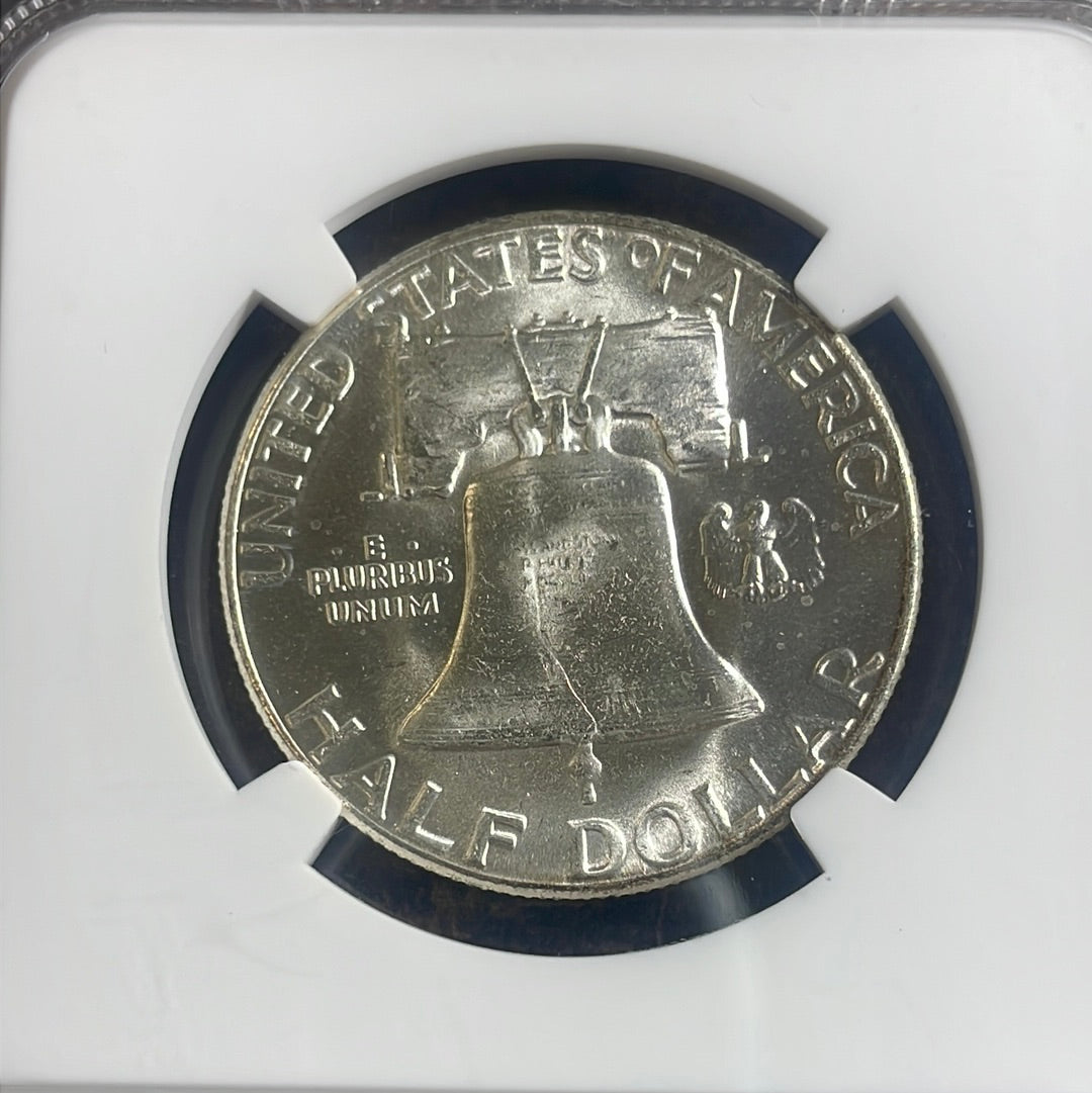 1958 50c Franklin Half Dollar NGC MS64