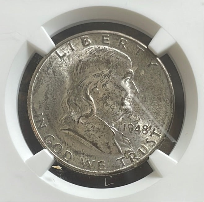 1948-D 50c Franklin Half Dollar NGC MS64 FBL.