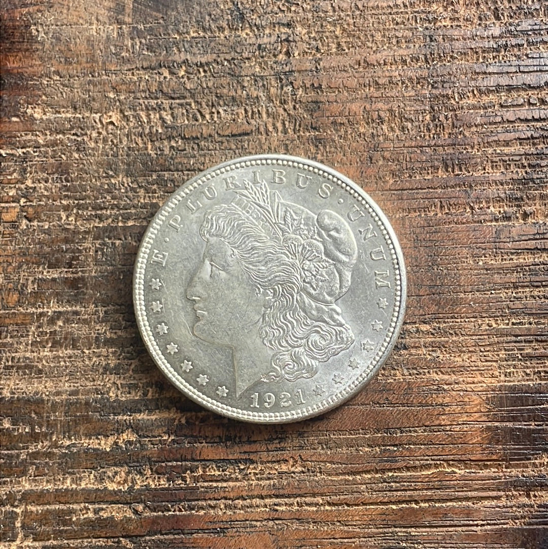 1921-D $1 US Morgan Silver Dollar