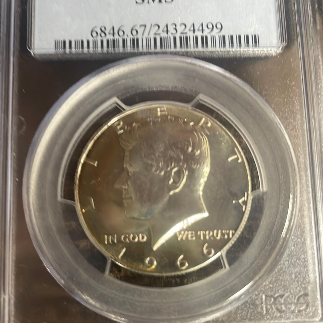 1966 50c Kennedy Half Dollar PCGS SP67 SMS