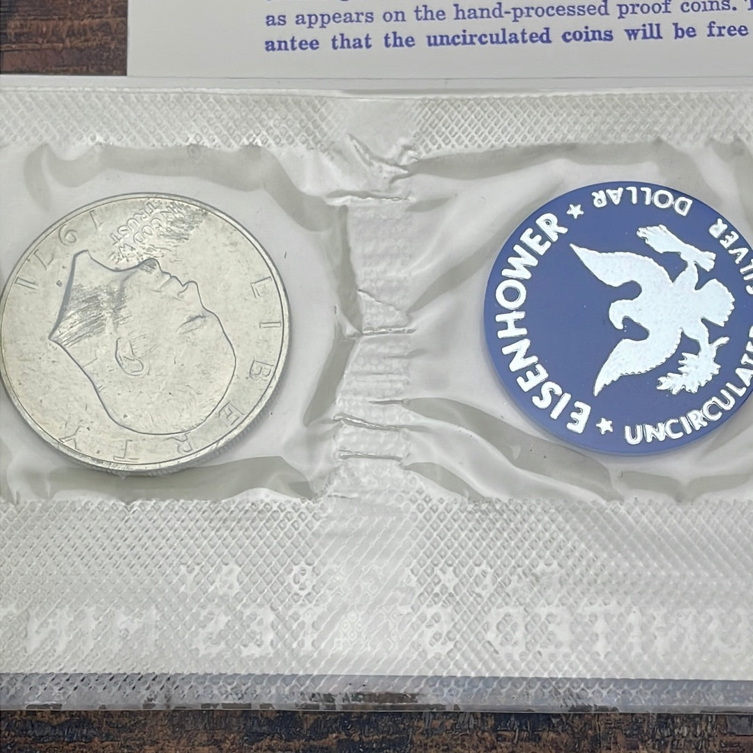 1971 Eisenhower Uncirculated Silver Dollar