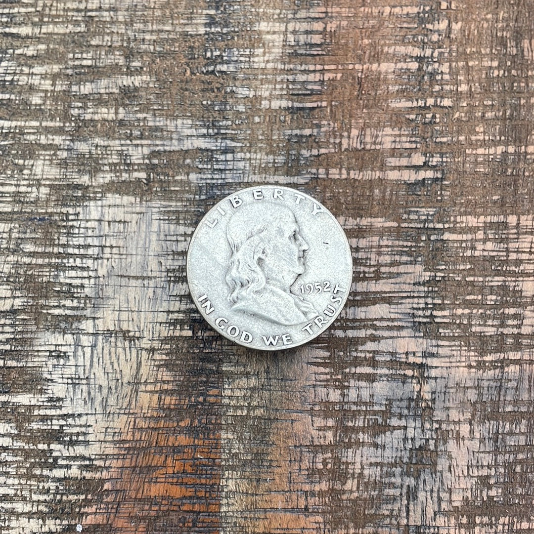 1952-D 50C US Franklin Half Dollar
