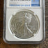 2023-W $1 Burnished American Silver Eagle FDOI. NGC MS70