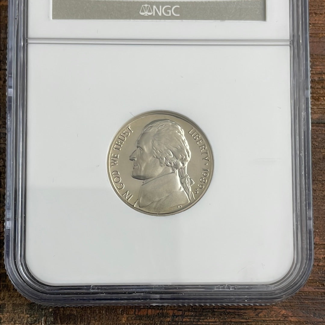 1989-S 5c US Jefferson Nickel, NGC PF69 Ultra Cameo