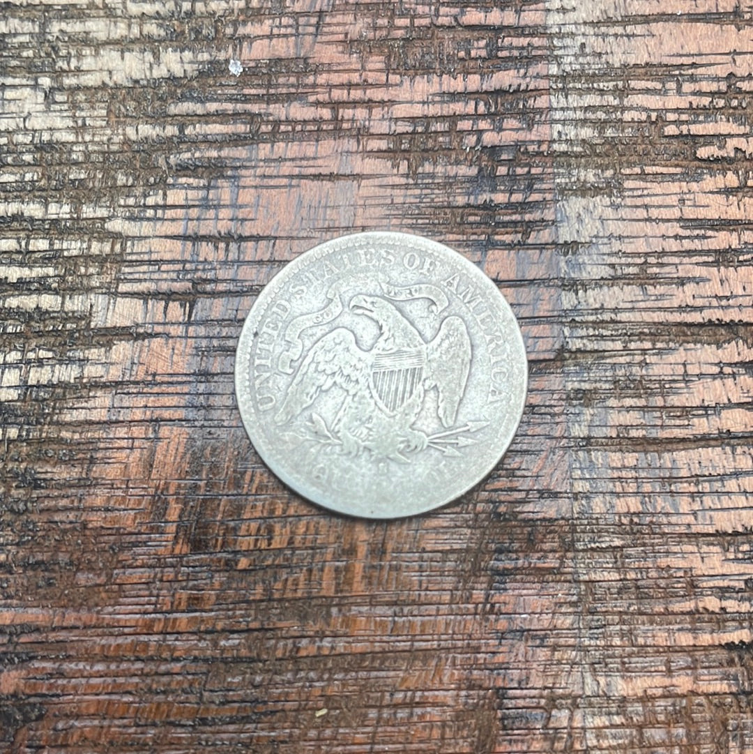 1877-S 25c US Seated Liberty Quarter ~Variety 4 Resumed with weight Standard of Variety 5