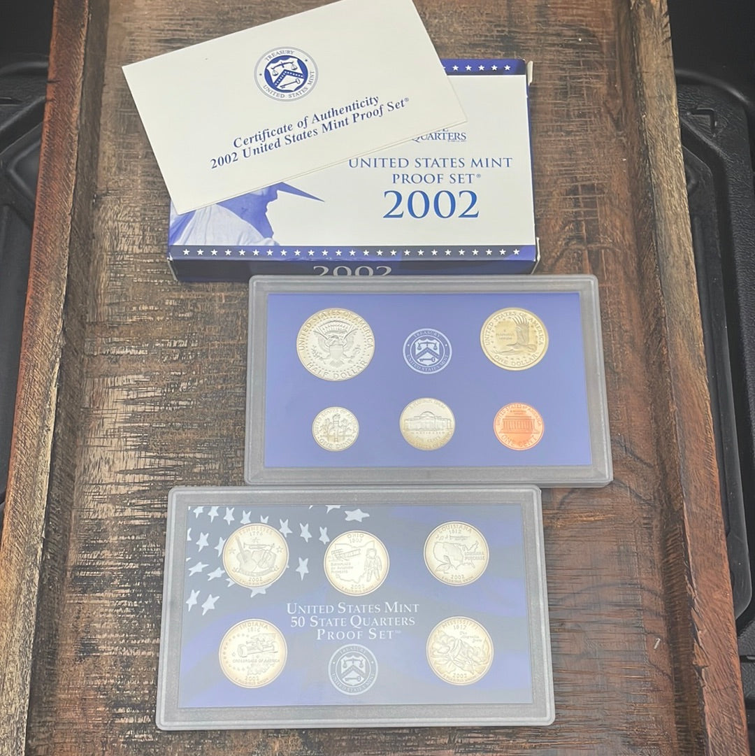 2002 - 10 Coin Proof Set in OGP