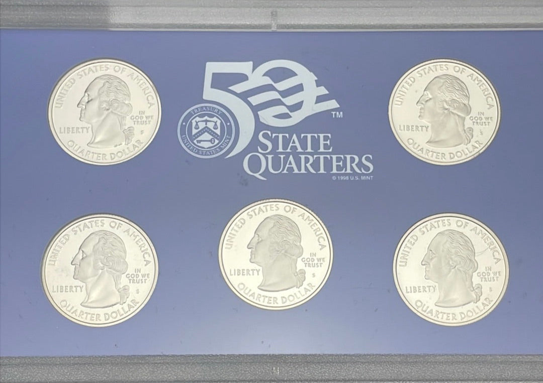 2007 US Mint 50 State Quarters Proof Set in OGP with COA