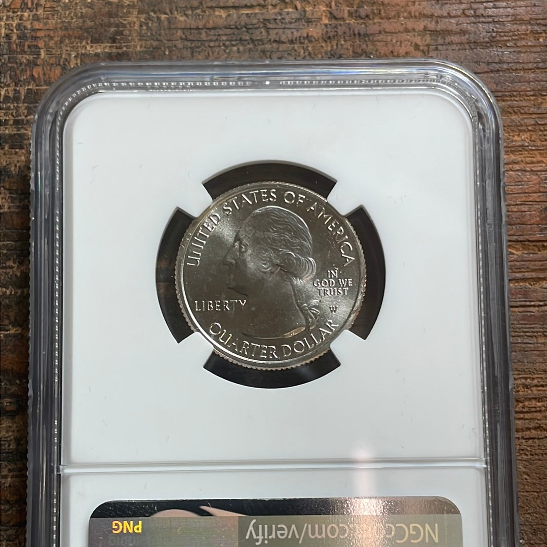 2019 W Pacific HP 25c Great American Coin Hunt NGC MS 65