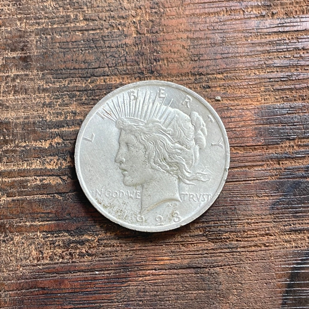 1923 $1 US Silver Peace Dollar