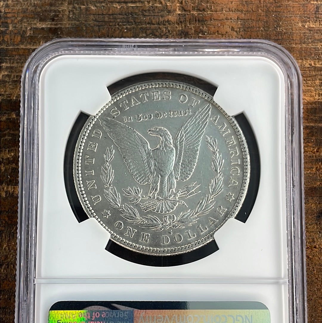 1888-S $1 US Morgan Silver Dollar NGC AU Details- CLEANED