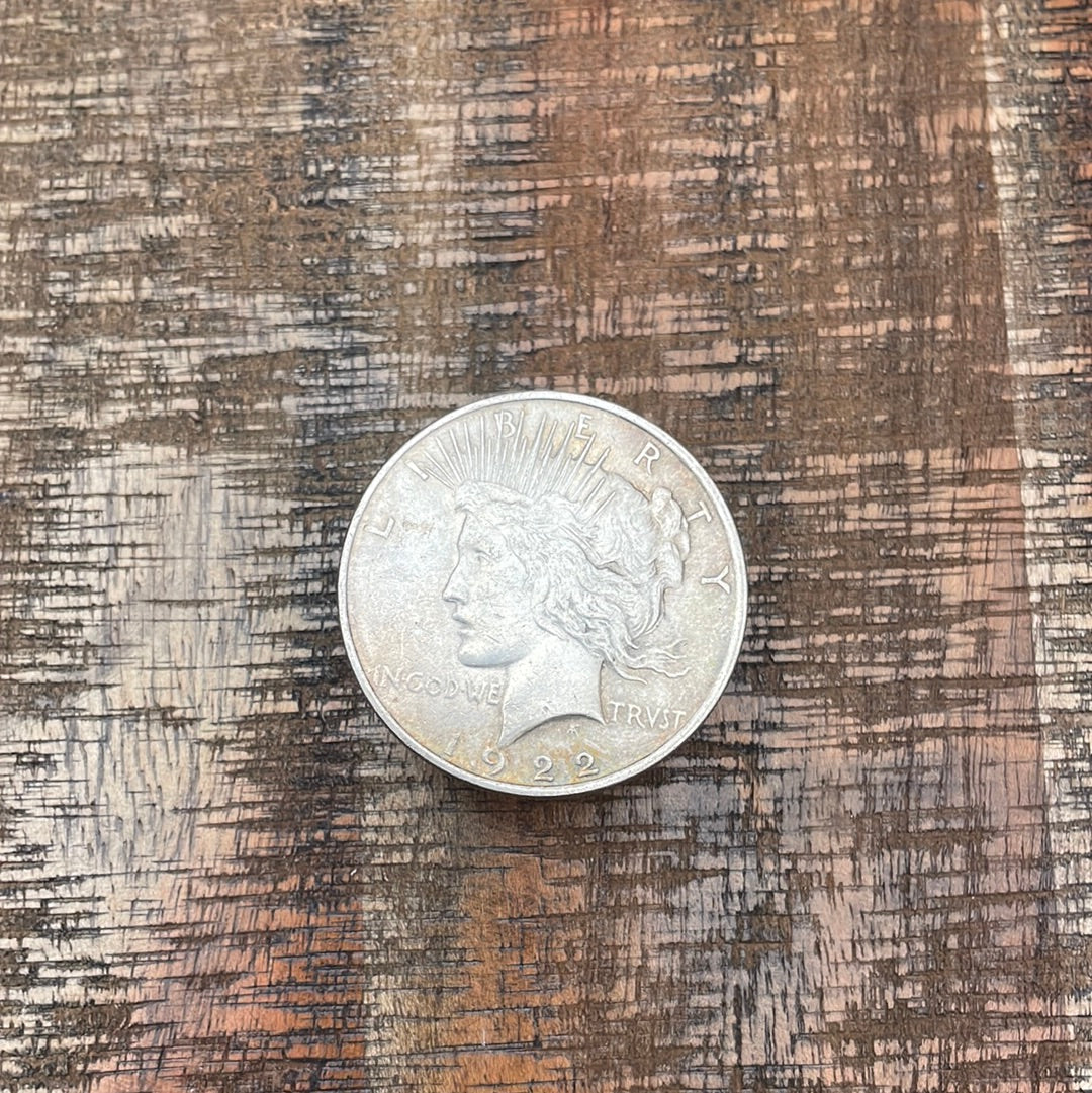 1922 $1 US Silver Peace Dollar