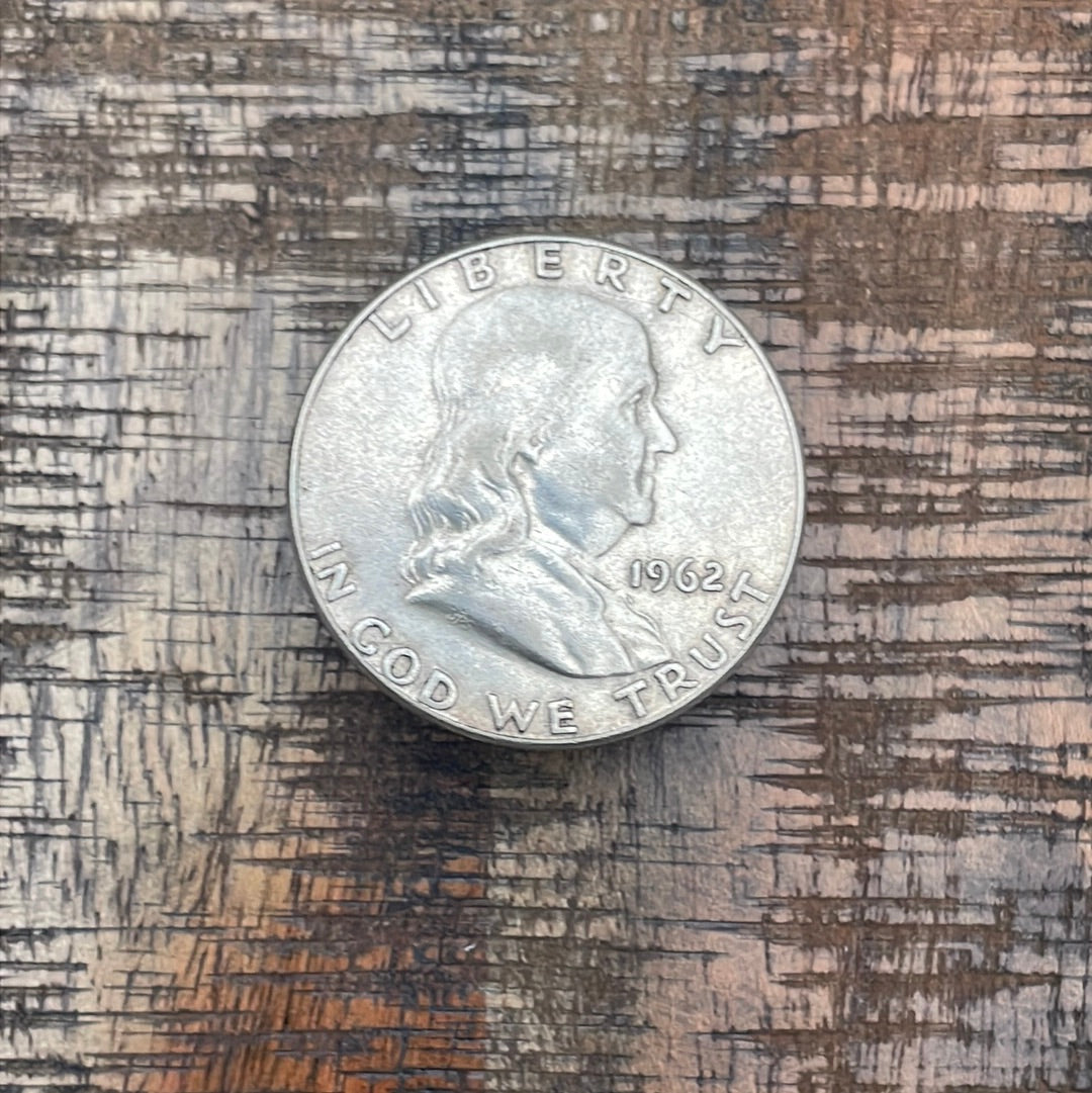 1962 50C US Franklin Half Dollar