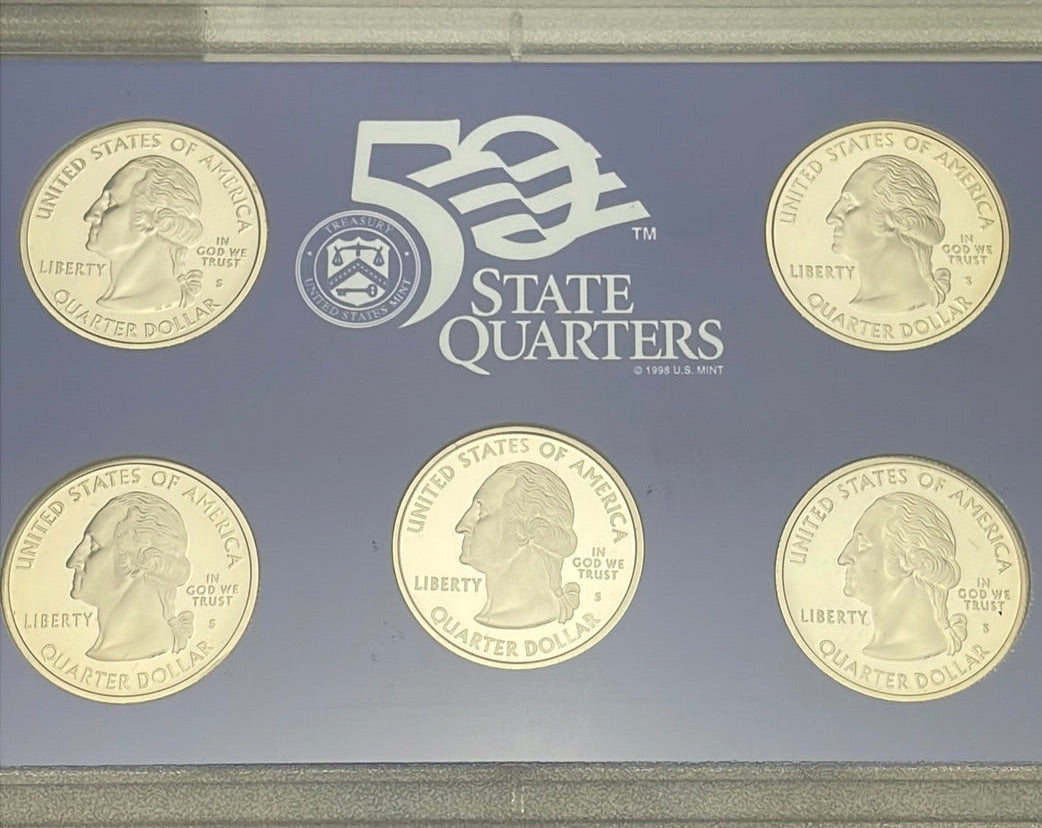 2005 US Mint 50 State Quarters Proof Set in OGP with COA