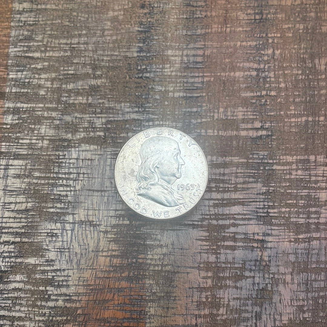 1963-D 50C US Franklin Half Dollar