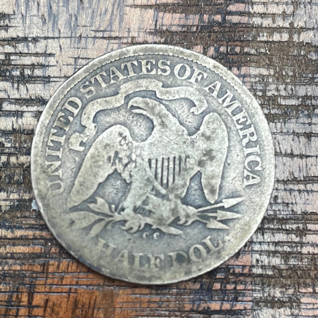 1875-CC 50C US Seated Liberty Half Dollar