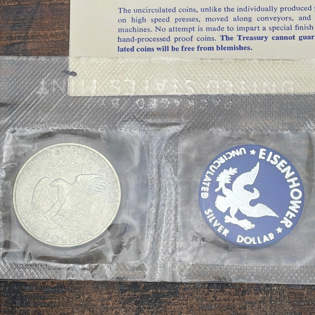 1972 Eisenhower Uncirculated Silver Dollar