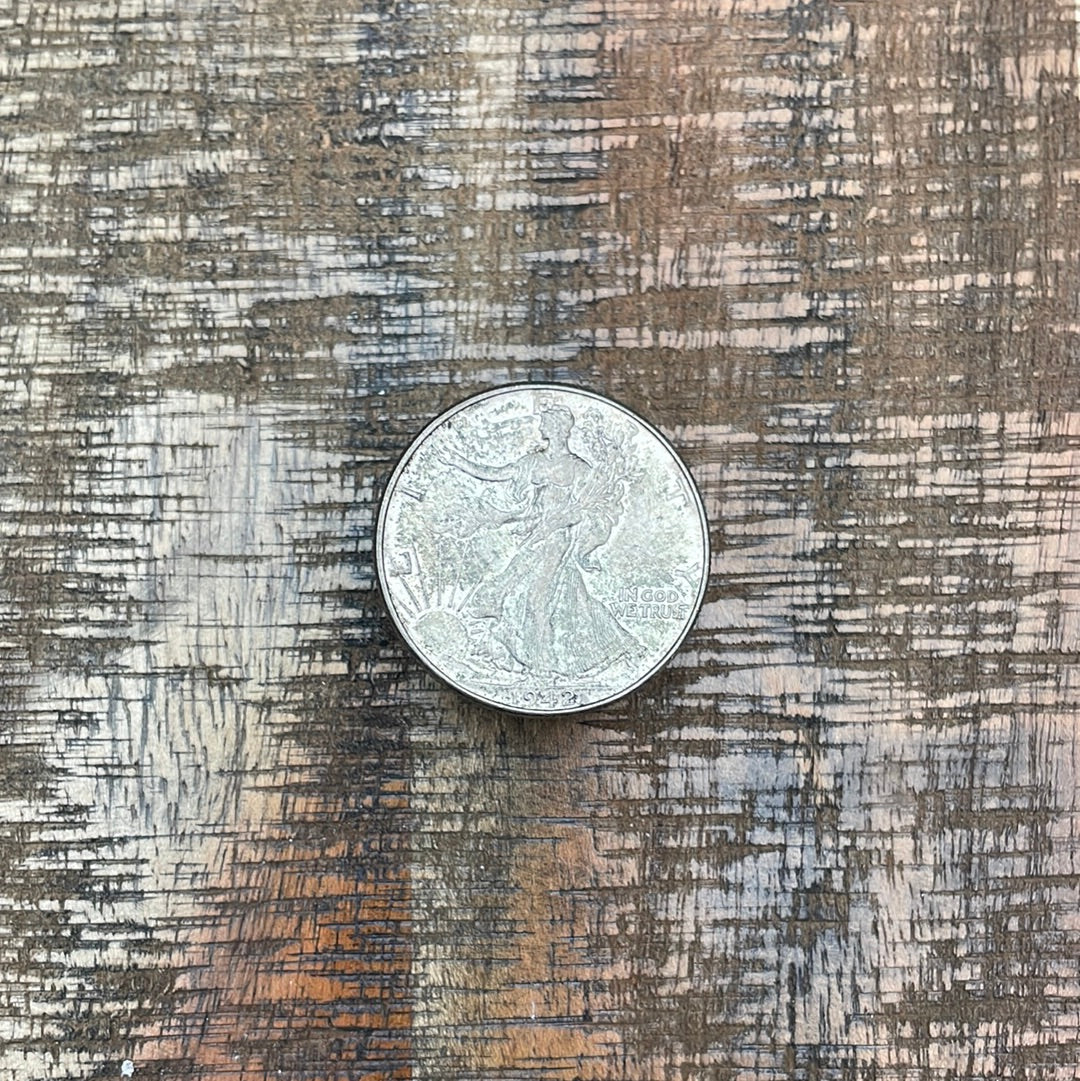 1942 50C US Walking Liberty Half Dollar