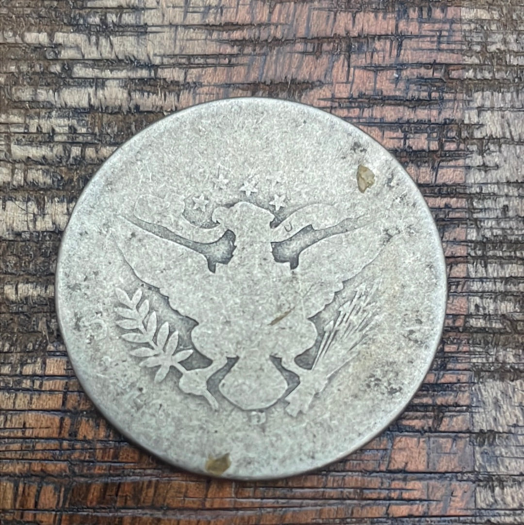 1906-D 50C US Barber Half Dollar