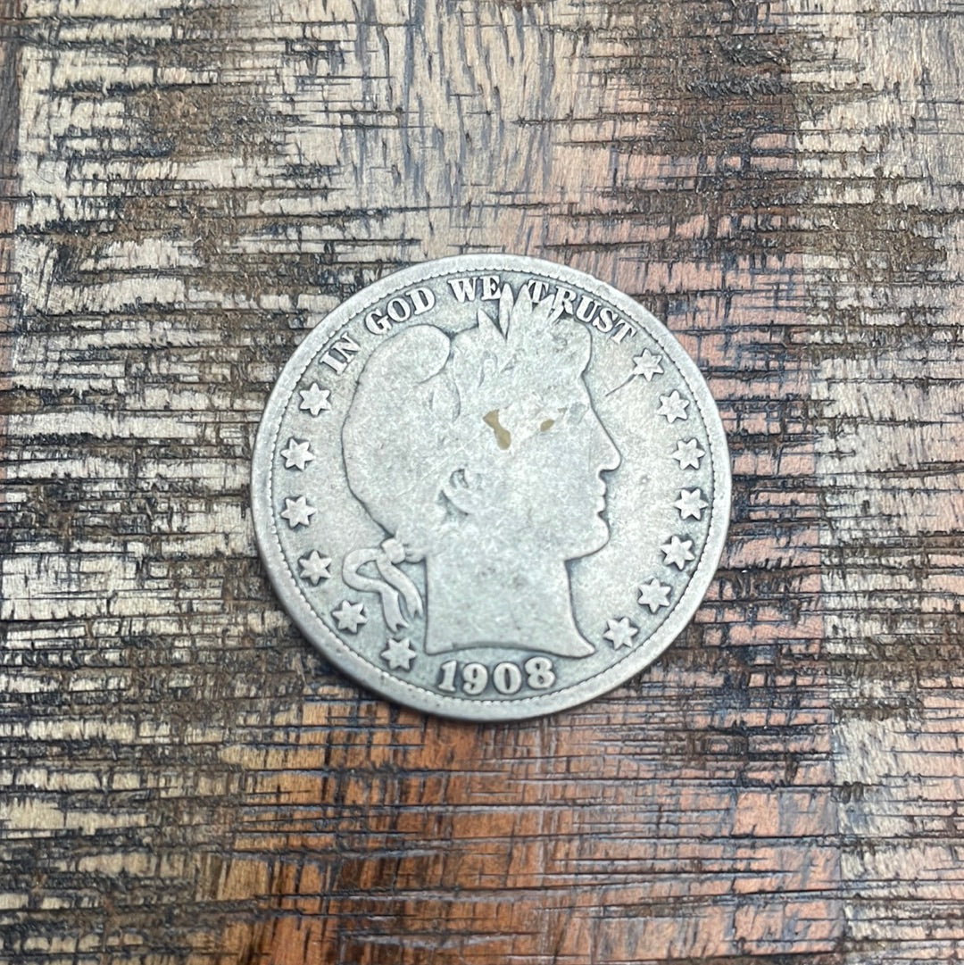 1908-O 50C US Barber Half Dollar