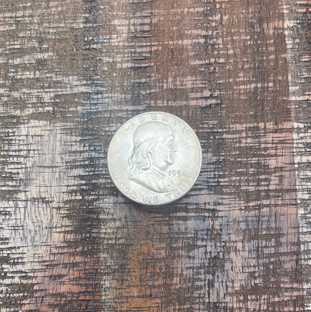 1954-S 50C US Franklin Half Dollar
