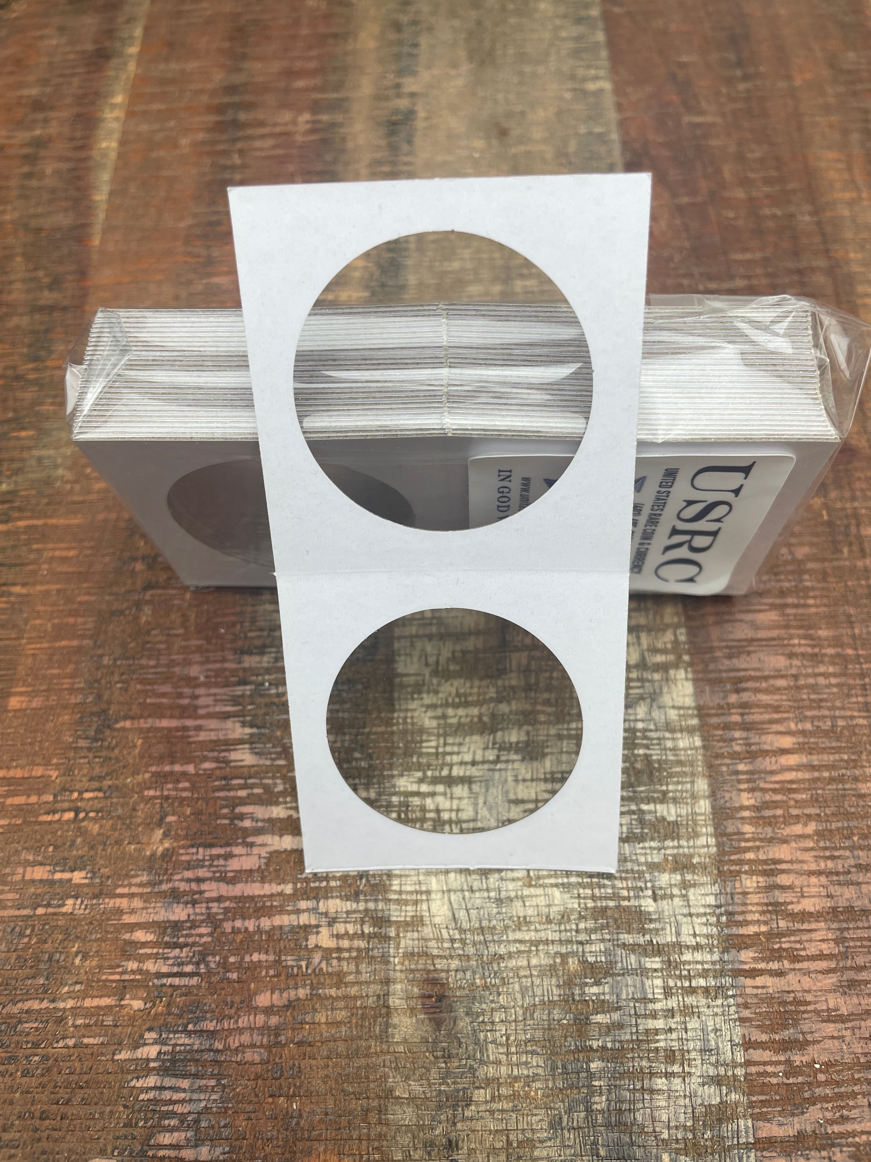 2x2 Cardboard/Mylar Holders ~ Large Dollar ~ Pack of 25