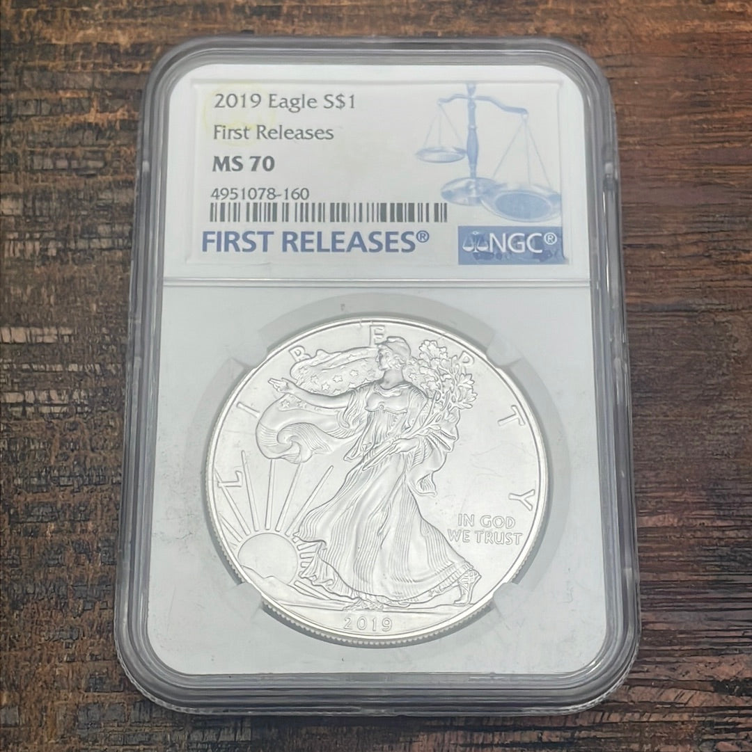 2019 $1 American Silver Eagle NGC MS70 First Releases
