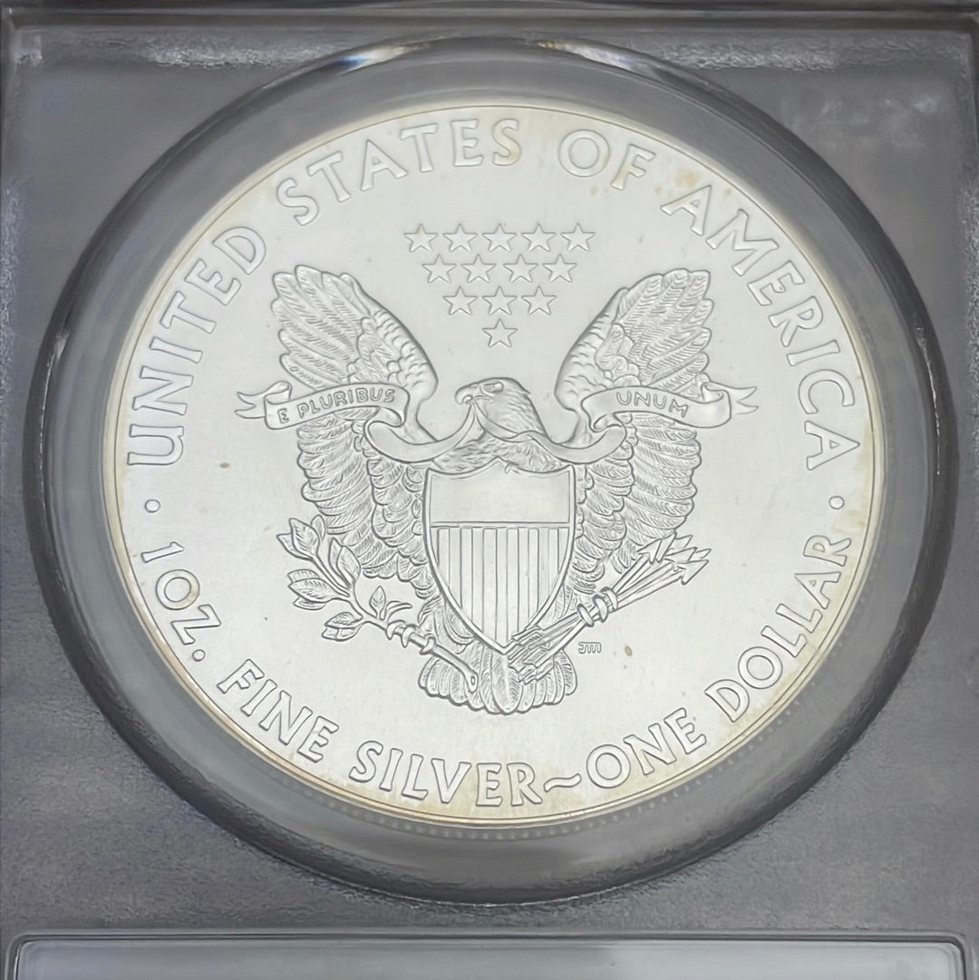 2015 $1 American Silver Eagle ~ PCGS MS70 ~ First Strike ~ Mercanti Signed
