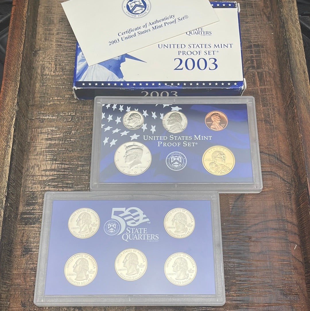 2003 - 10 Coin Proof Set in OGP