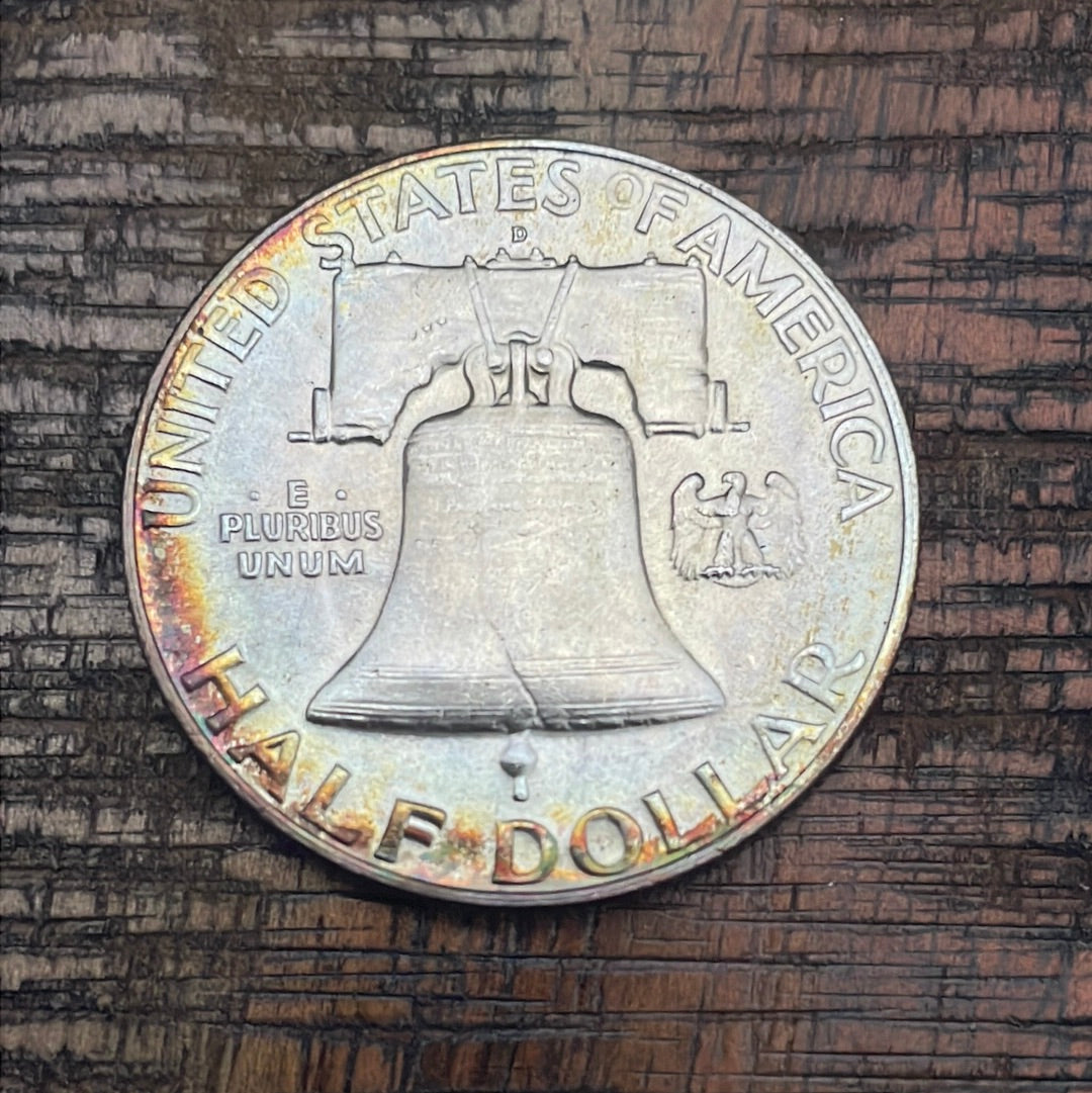 1958-D 50C US Franklin Half Dollar