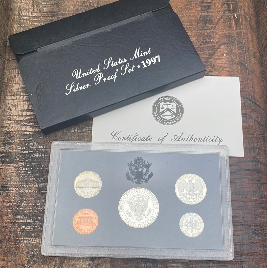1997-S Silver Proof Set in OGP with COA