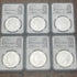 2021 Morgan & Peace Dollar Set ~ NGC Graded MS70 ~ 6 coin set ~ Mercanti Sign