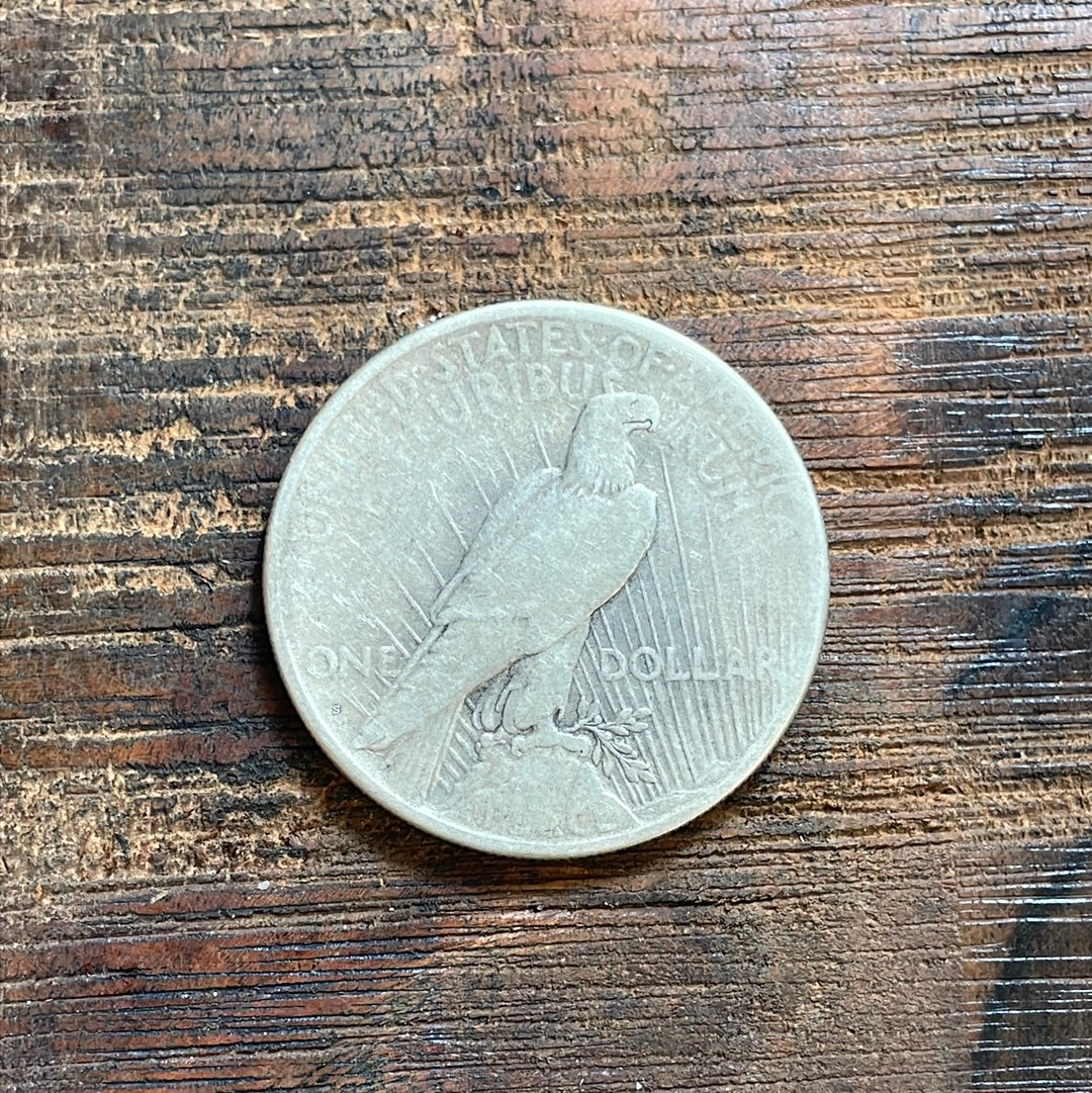 1925-S $1 US Silver Peace Dollar